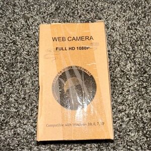Web Camera Black Full HD 1080P Compatible With Windows 10/8/7/XP